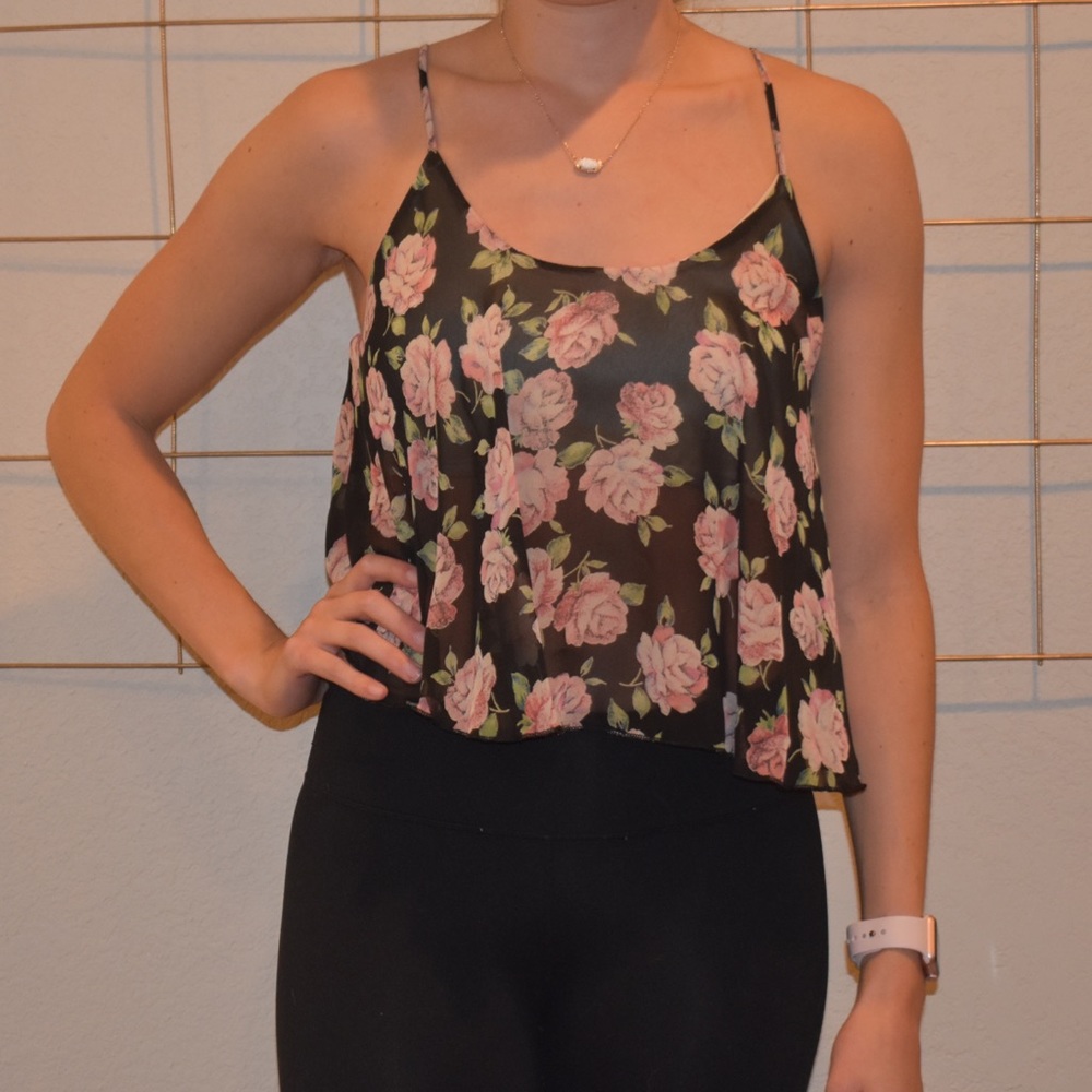 Floral crop top